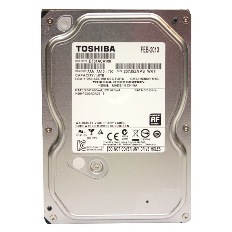 Disco Duro Toshiba 1TB SATA 7200rpm 3.5
