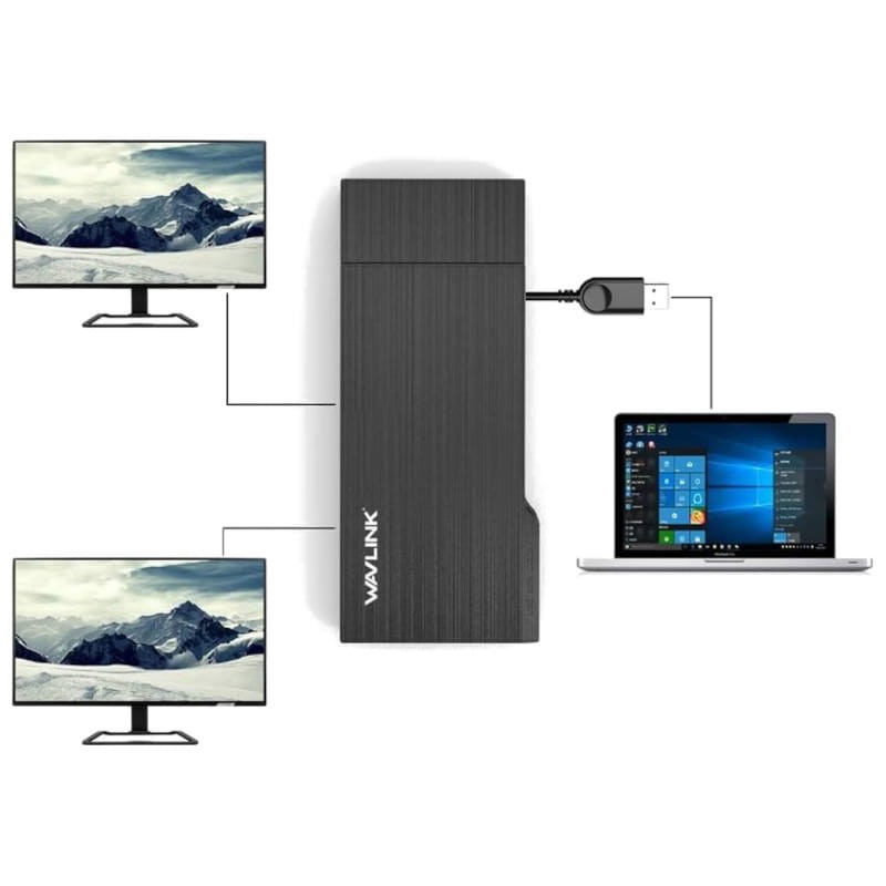 WAVLINK Docking Station Vídeo Dual USB 3.0