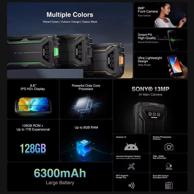 Doogee S41 Plus 4GB/128GB Naranja- Teléfono móvil rugged - Ítem5
