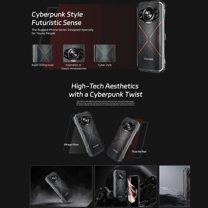 Doogee S Cyber 8GB/256GB Plata - Teléfono Móvil Rugged - Ítem7