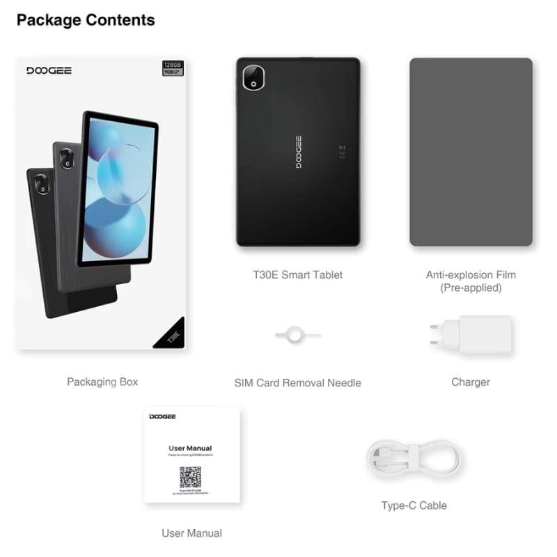Doogee T30E 11'' 4Go/128Go WiFi+4G Noir - Tablette - Ítem10