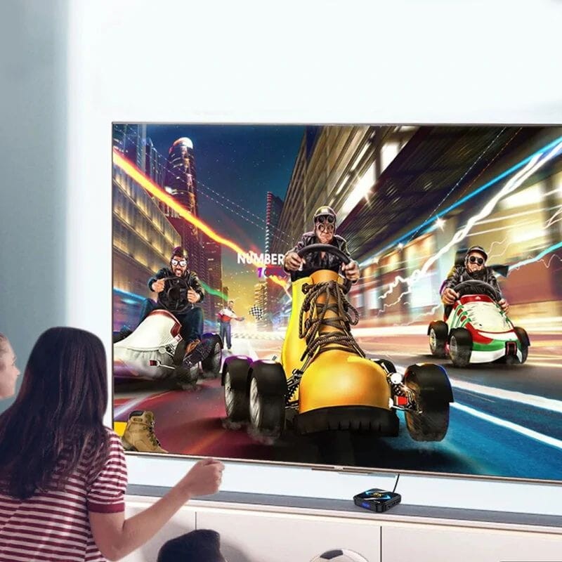 DQ08 8K RK3528 4GB/64GB Dual Wifi Controlo de Voz Android 13 Preto - Android TV - Item7