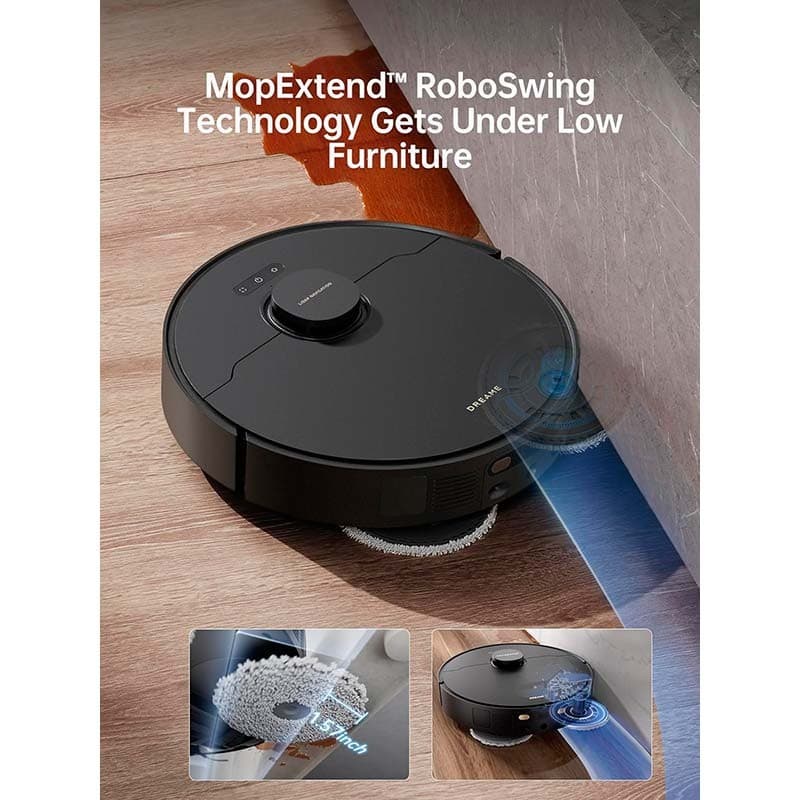 vadrouilles rotatives de l'aspirateur Dreame X40 Ultra Noir