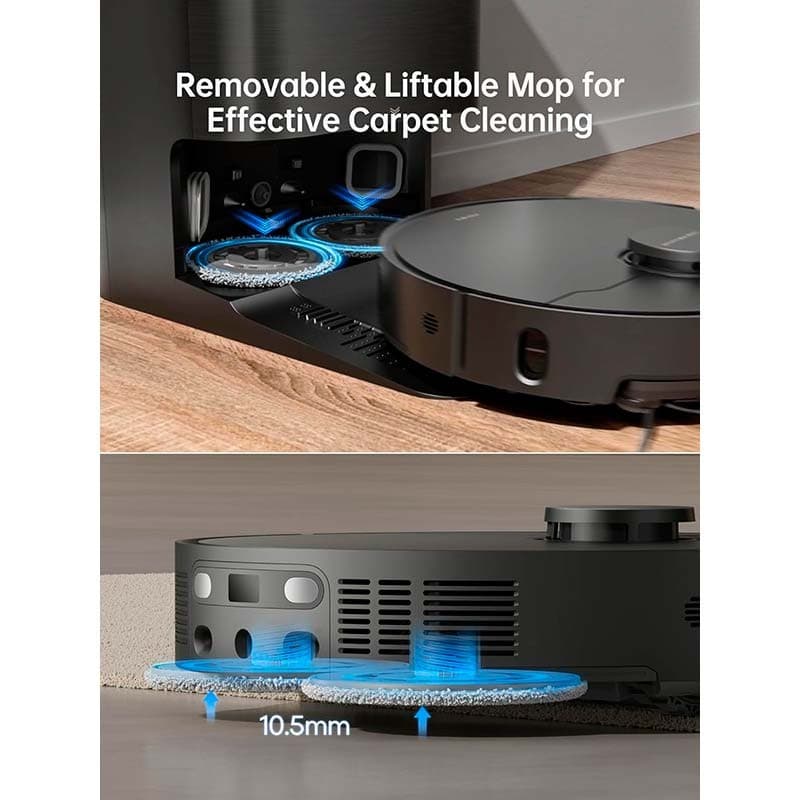 nettoyage des tapis de l'aspirateur Dreame X40 Ultra Noir