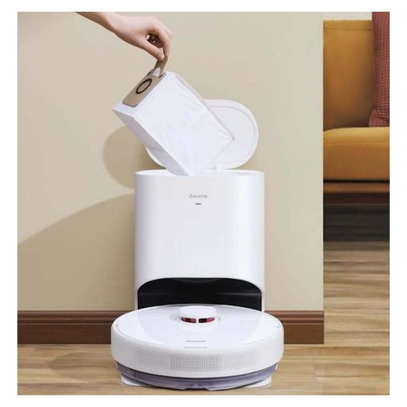 Dreame D10 Plus + Base de autolimpieza - Aspirador Robot Blanco