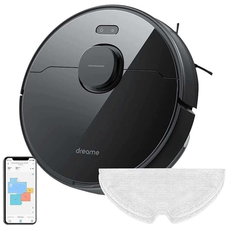 Dreame D9 Max Black - Aspirateur robot avec technologie anti-chute et APP