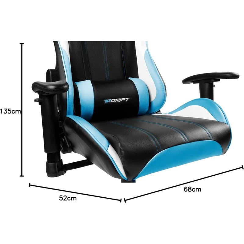 DRIFT DR175 Silla Gaming Negro Azul - Ítem7