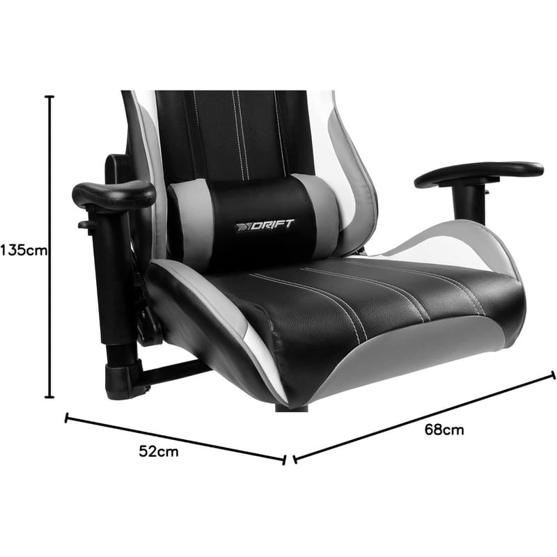 DRIFT DR175 Silla Gaming Negro Gris - Ítem6