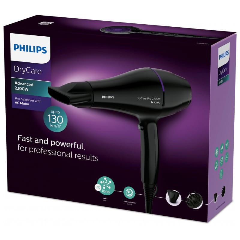 Sèche-cheveux Philips DryCare BHD274/00 2200W Noir - Ítem1