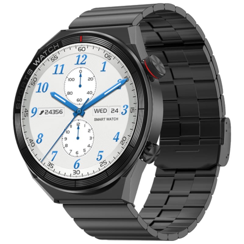 Reloj inteligente DT NO.1 DT3 Mate Negro con Correa Metálica - Ítem