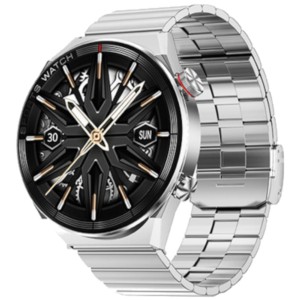 Montre Connectée DT NO.1 DT3 Mate Argent avec Bracelet Métallique