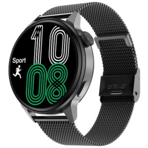 DT NO.1 DT4 Plus Noir avec Bracelet Métallique Noire - Montre Connectée