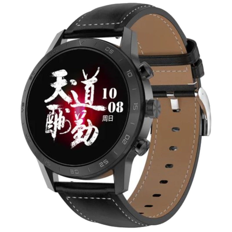 DT NO.1 DT70 Correa Cuero Negro - Reloj inteligente - Ítem