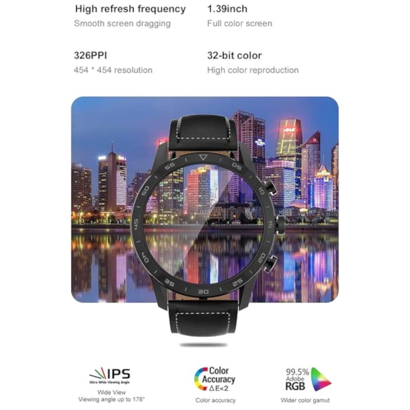 DT NO.1 DT70 Correa Metálica Plata - Reloj inteligente - Ítem1