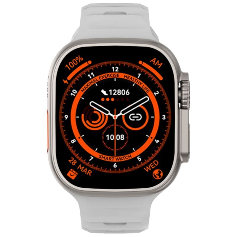 Smartwatch DT NO.1 DT8 Ultra Prateado - Item