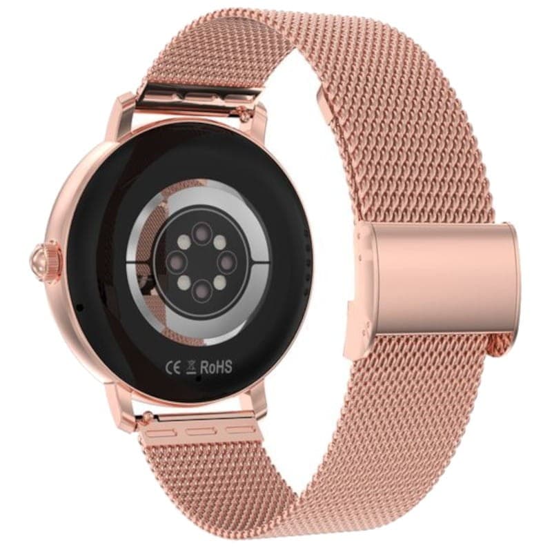 Arrière de DT NO.1 DTS Or avec Bracelet Métal - Montre intelligente
