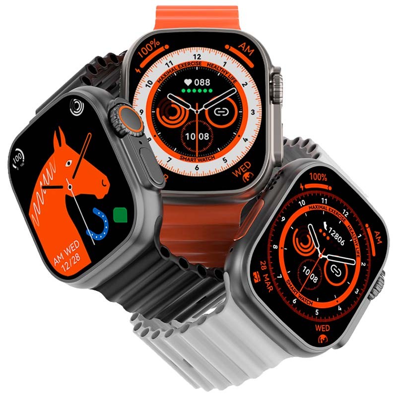 Reloj inteligente DT NO.1 DT8 Ultra Plus Naranja - Ítem4