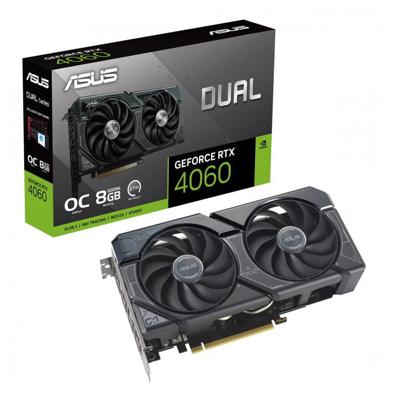 ASUS Dual GeForce RTX 4060 OC 8GB Negro - Tarjeta Gráfica - Ítem