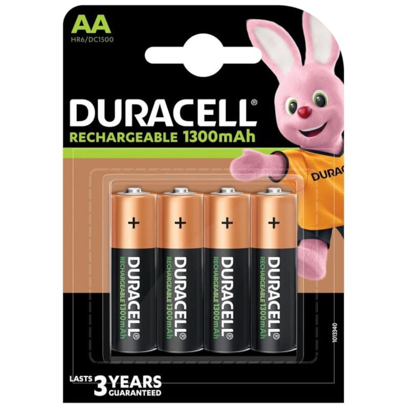 Duracell AA 1300 mAh x4 Noir - Piles rechargeables - Ítem