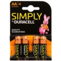 Duracell Pack 4x Pilhas AA Simply (MN1500) - Item