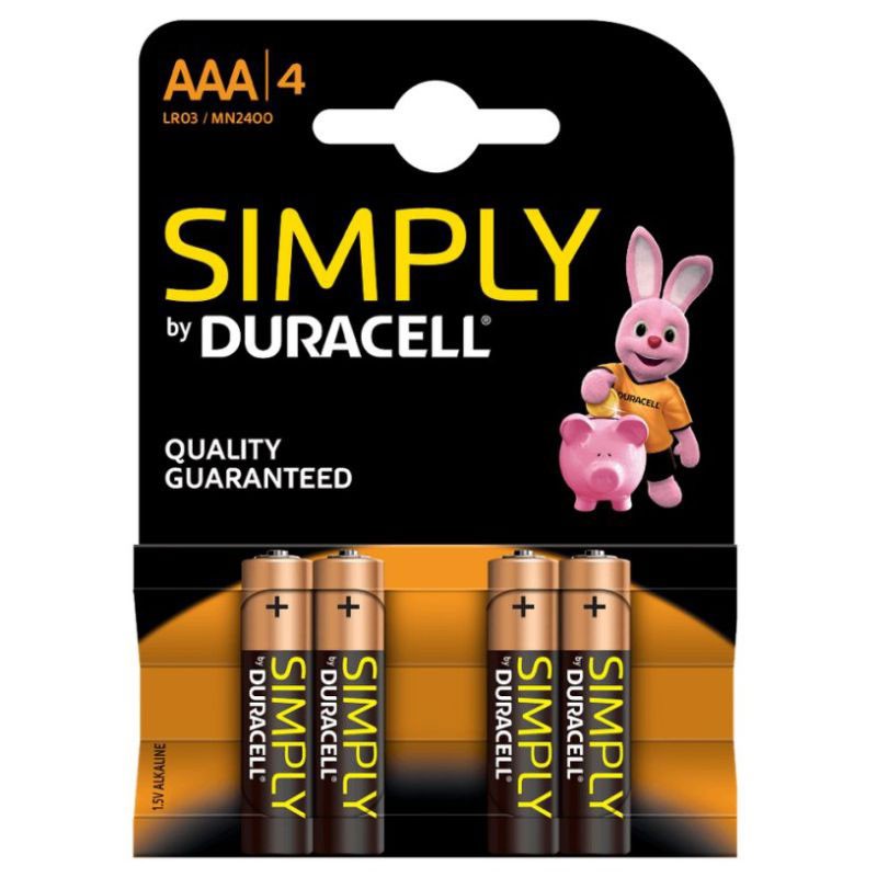 Duracell Pack 4x Pilas AAA Simply (MN2400) 