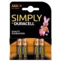 Duracell Pack 4x Pilha AAA Simply (MN2400) - Item