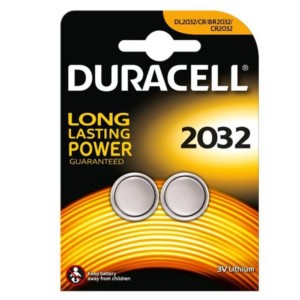 Duracell Pack x2 Button Battery 2032 3V