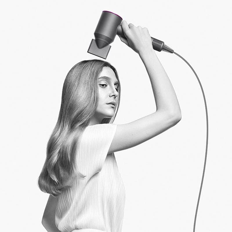 Dyson Supersonic Ferro Secador de Cabelo Fúcsia/Cinza Bocal Concentrador
