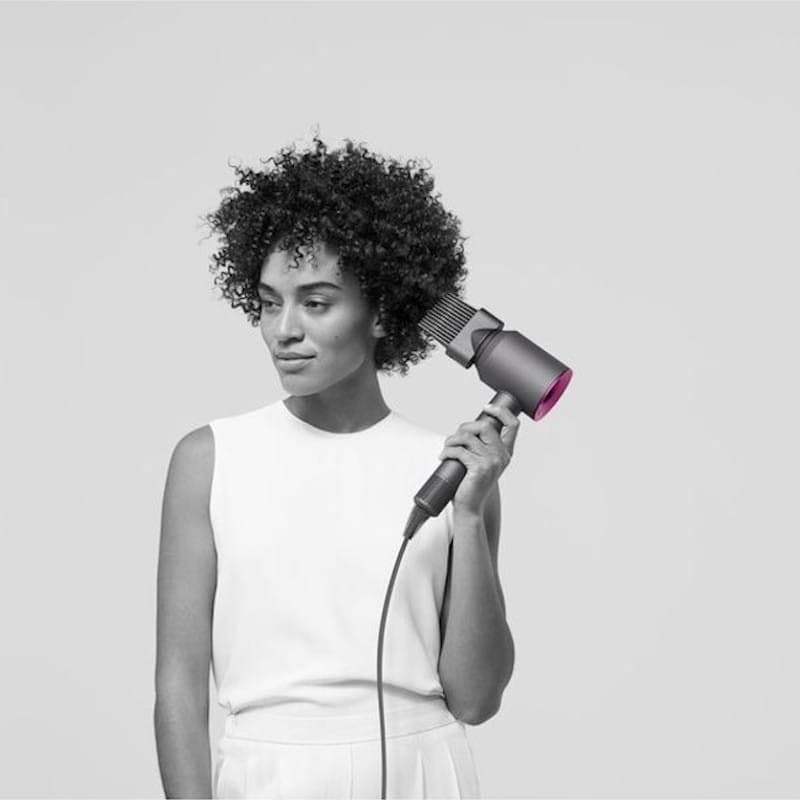 Dyson Supersonic Ferro Secador de Cabelo Fúcsia/Cinza Bico com Pente