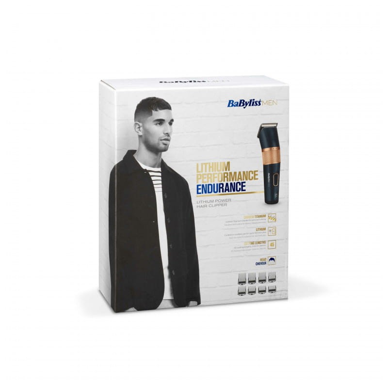 BaByliss Lithium Power E986E Carbone titane Bleu / Or - Tondeuse à cheveux sans fil - Ítem6