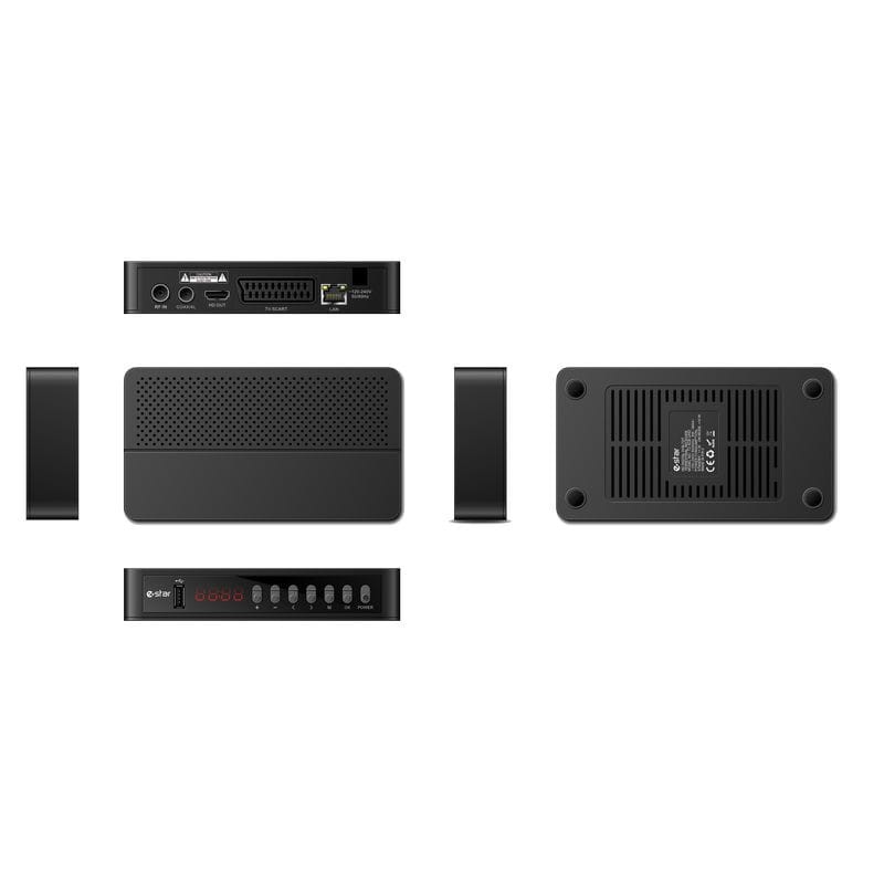 E-STAR T2-618 UHD DVB-T2 Preto - Receptor TDT - Item2