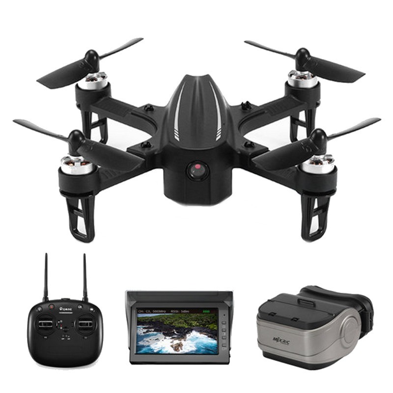 Eachine EX2Mini RTF FPV + Monitor FPV D43 4.3 Pulgadas RX + Gafas FPV G3 5.8GHz - Color negro
