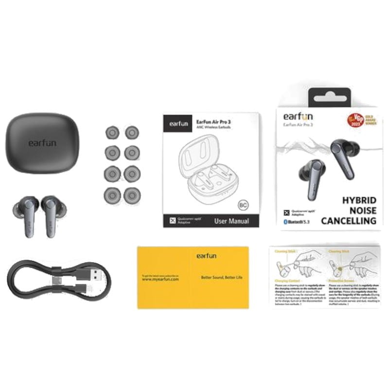 Earfun Air Pro 3 ANC Negro - Auriculares Bluetooth - Ítem9