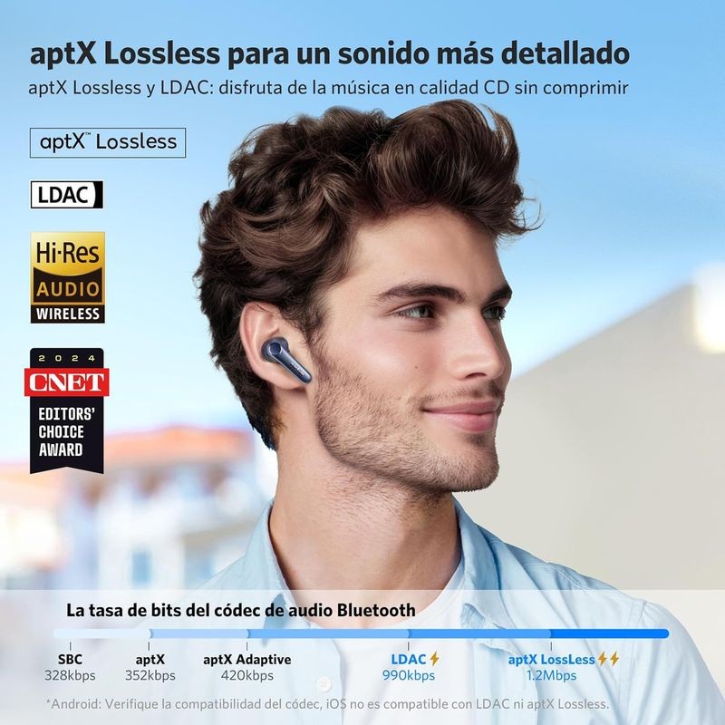 Earfun Air Pro 4 ANC QuietSmart 3.0 Azul - Auriculares Bluetooth - Ítem2