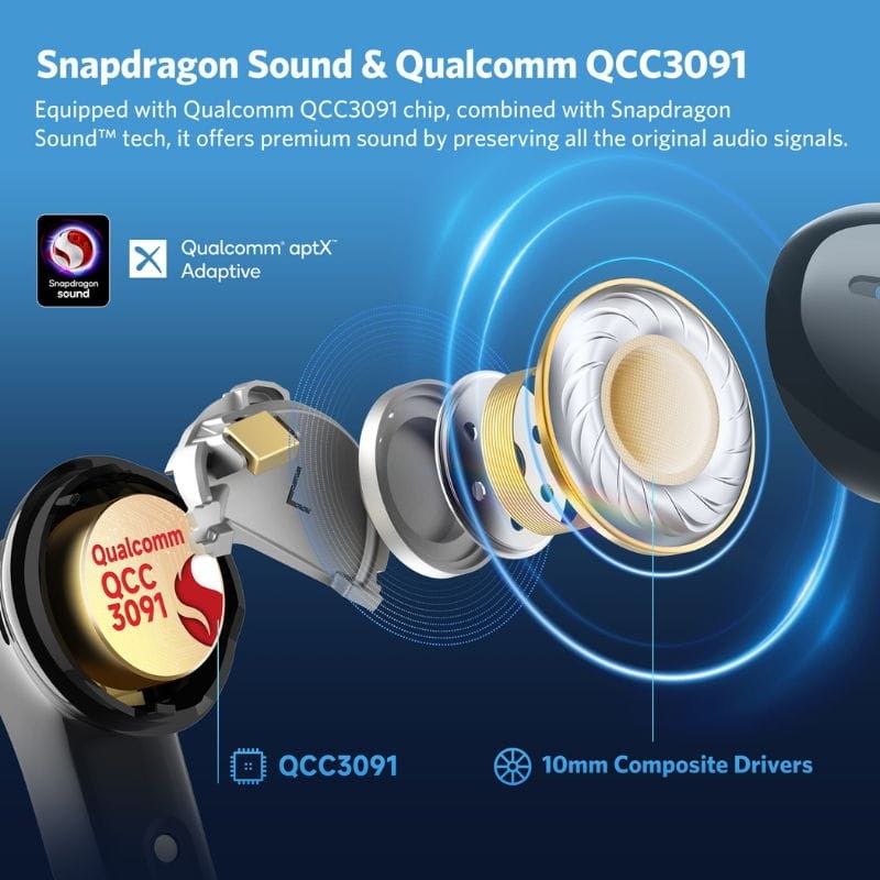 Earfun Air Pro 4 ANC QuietSmart 3.0 Noir - Ecouteurs Bluetooth - Ítem3