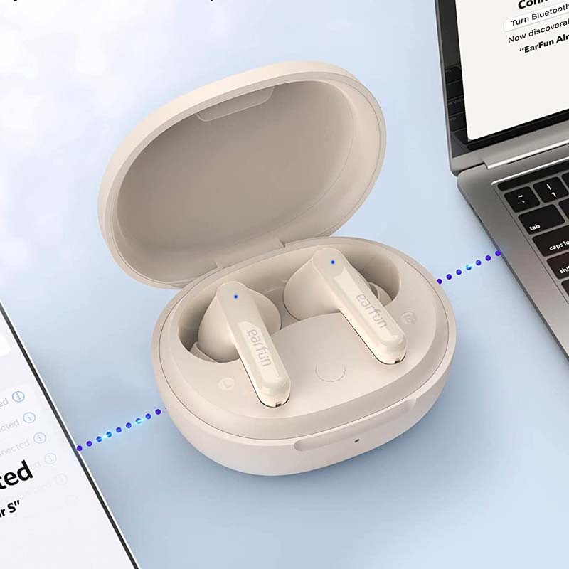 Earfun Air S Blanco con cancelación de ruido (ANC) - Auriculares Bluetooth - Ítem1