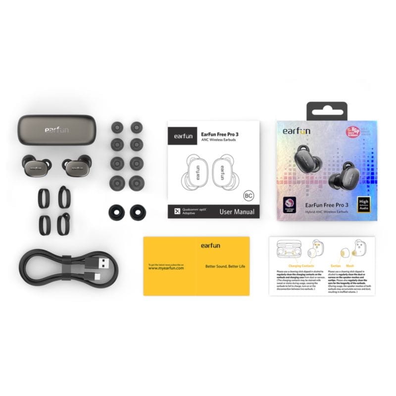 Earfun Free Pro 3 Preto - Auriculares Bluetooth - Item12