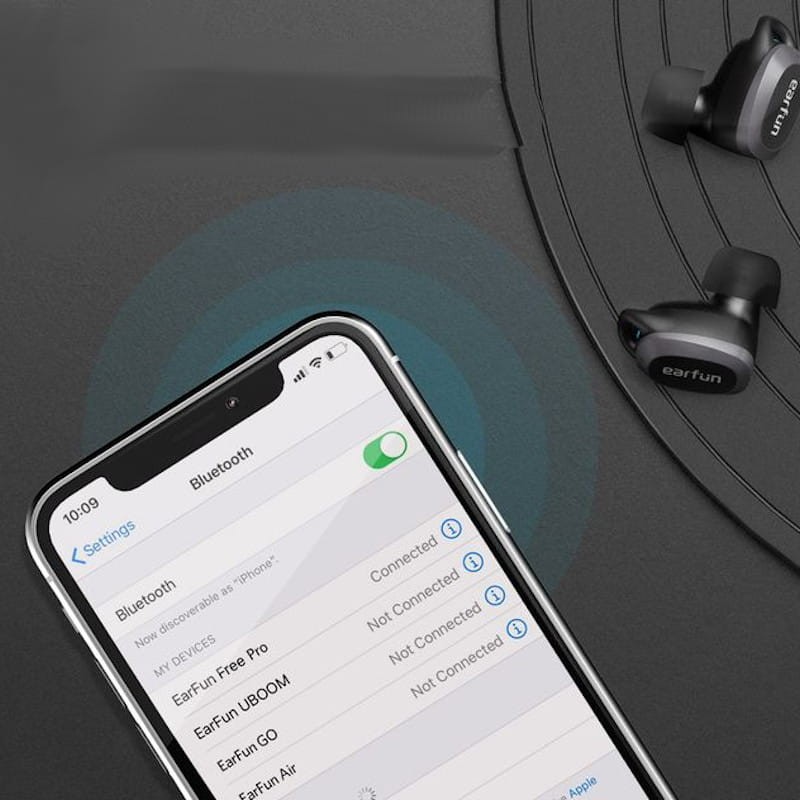 earfun free bluetooth 5.0 earbuds with wireless charging case