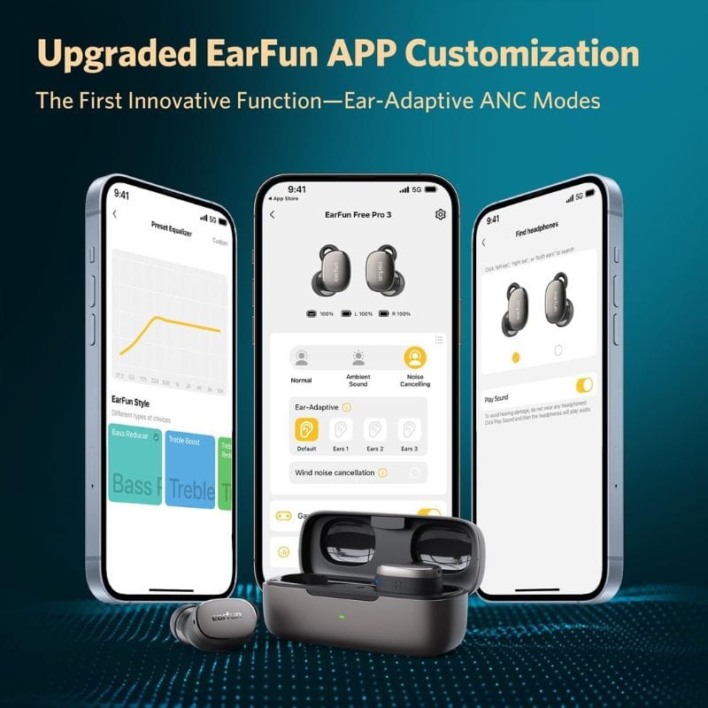 Earfun Free Pro 3 Preto - Auriculares Bluetooth - Item8