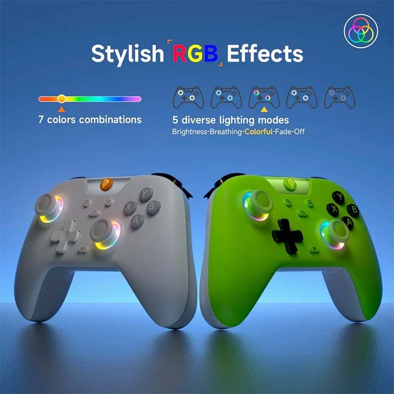 EasySMX X05 Blanc - effets de lumière RGB