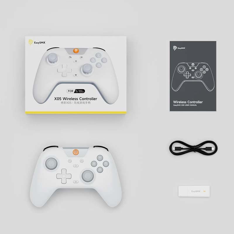 EasySMX X05 Blanc - contenu de l'emballage