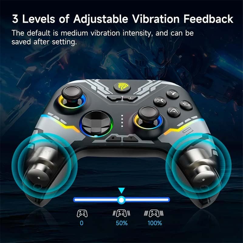 EasySMX X15 - vibration réglable sur 3 niveaux