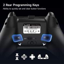 Trasera de EasySMX X15 Wukong - Gamepad para PC, Nintendo Switch y Smartphone (Android e iOS)