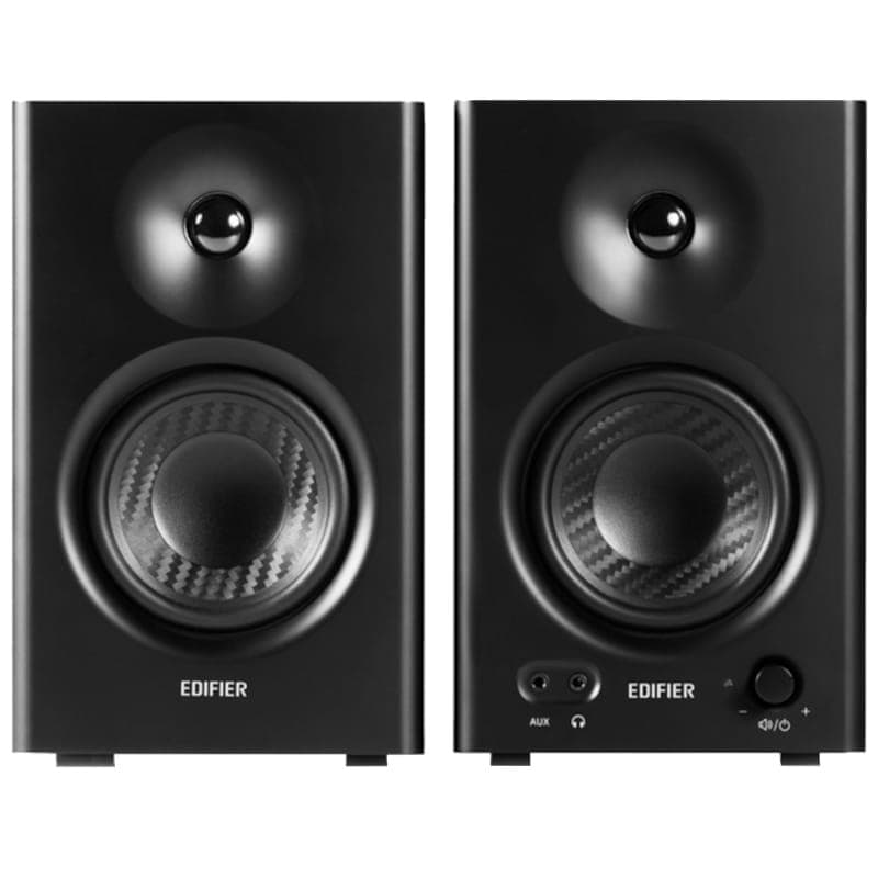 Edifier MR4 21W Preto - Colunas ativas para monitor de estúdio Vista frontal
