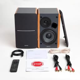 Edifier R1280DBs 42W Bluetooth Preto, Madeira - Sistema de colunas ativas Conteúdo da caixa