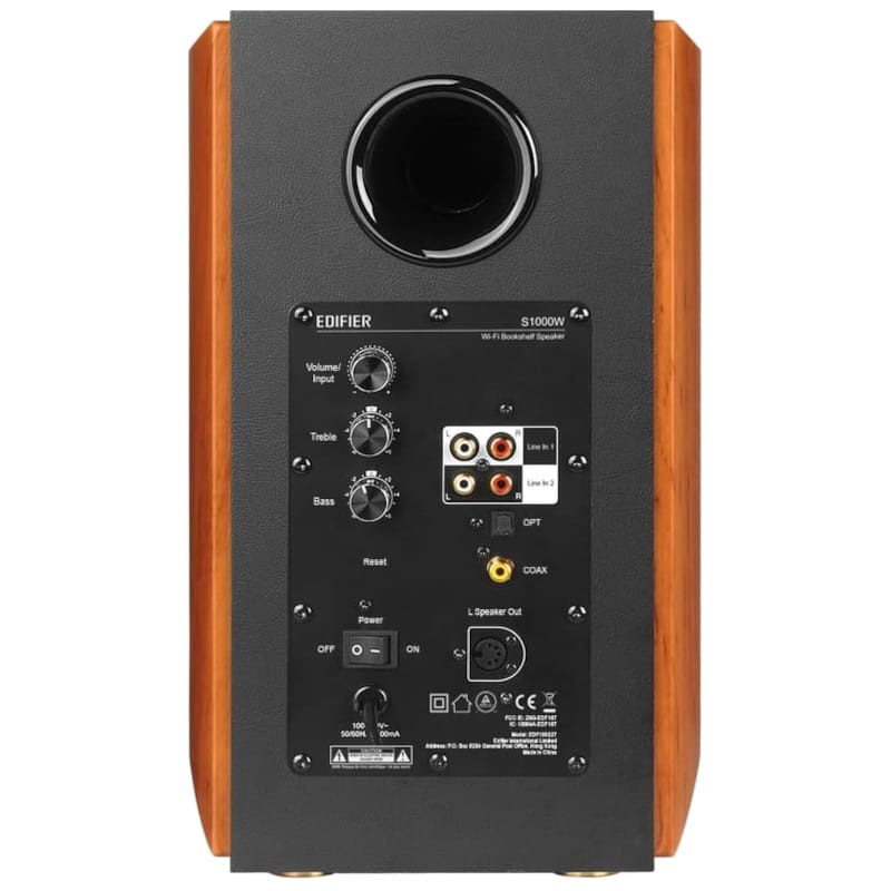 Edifier S1000W 120W WiFi/Bluetooth Preto, Madeira - Sistema de colunas ativas - Item4