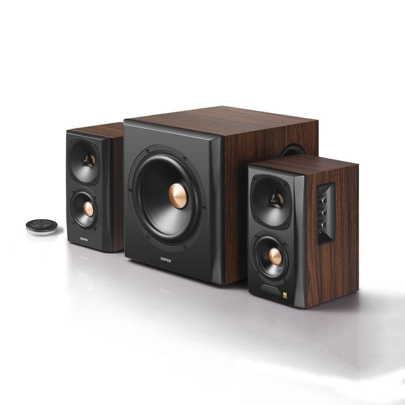 Avant de Edifier S360DB 150 W 2.1 Bluetooth Bois - Enceintes actives