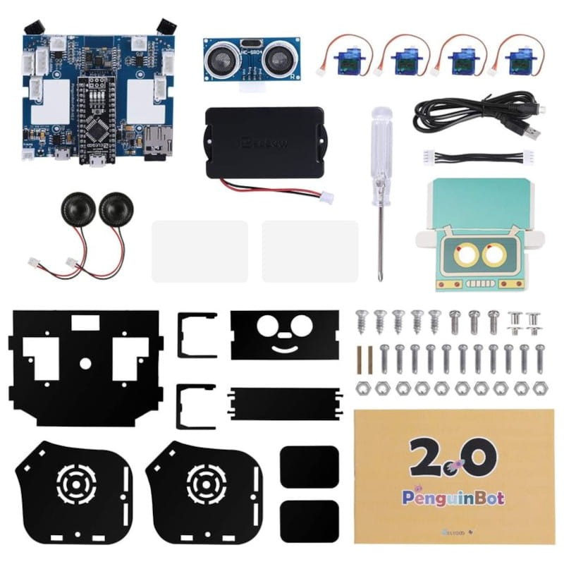 ELEGOO Kit Penguin Bot Biped v2.0 Arduino Negro - Robot DIY - Ítem4