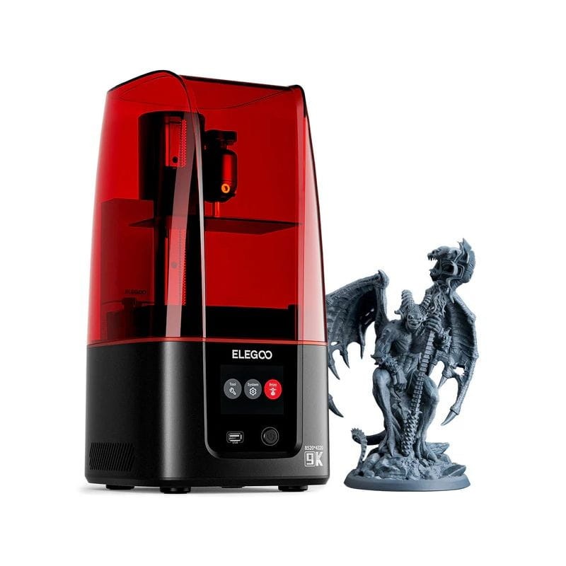 ELEGOO Mars 4 MSLA 9K LCD Mono de 7 Pulgadas - Tamaño de Impresión 153.36x77.76x175mm³  - Impresora 3D de resina - Ítem1