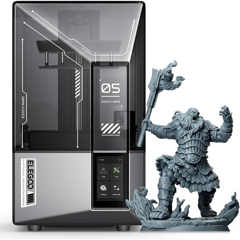 ELEGOO Mars 5 Ultra Mono LCD HD - 9K - Alta velocidade até 150 mm/h - Câmara AI - Tamanho de impressão 7 polegadas - Nivelamento automático - Impressora 3D de resina - Item3
